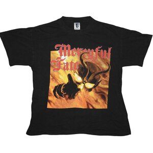 Vintage 1993 90s Mercyful Fate Concert T-Shirt King Diamond Tour Large